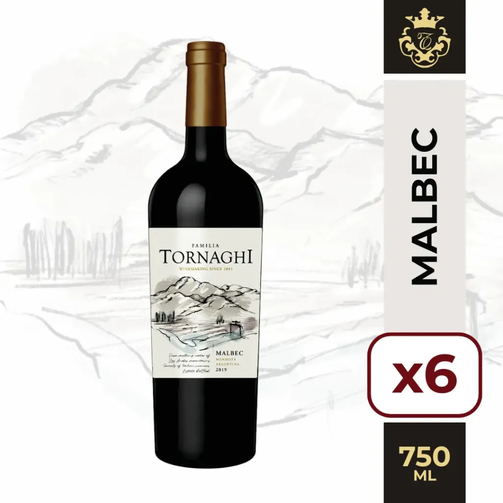 Familia Tornaghi Malbec 6 x 750 cc