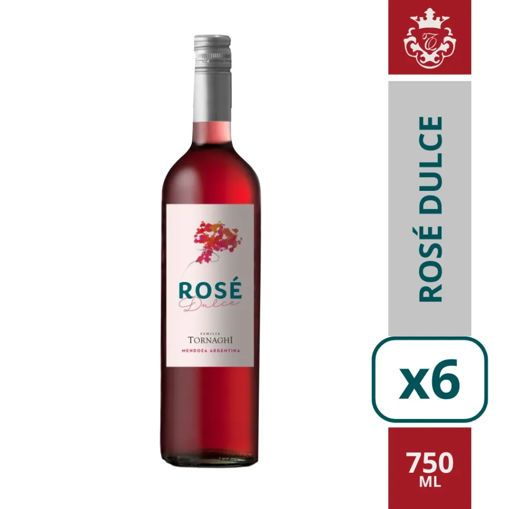 Familia Tornaghi Rosé Dulce 6 x 750 cc